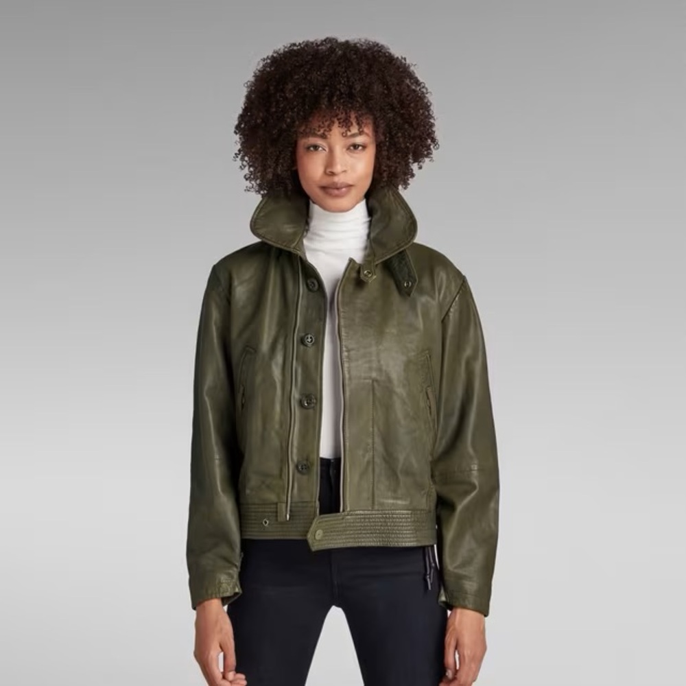 G-Star Raw Vintage Short Leather Jacket